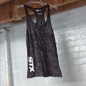STX Black & Gray Racerback Tank Top